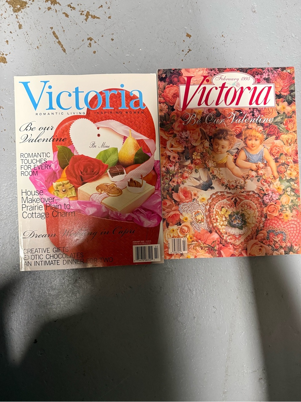 Lot of 3 Victoria Magazine Valentine & Fall 1993 1998 2003 - Romantic Living